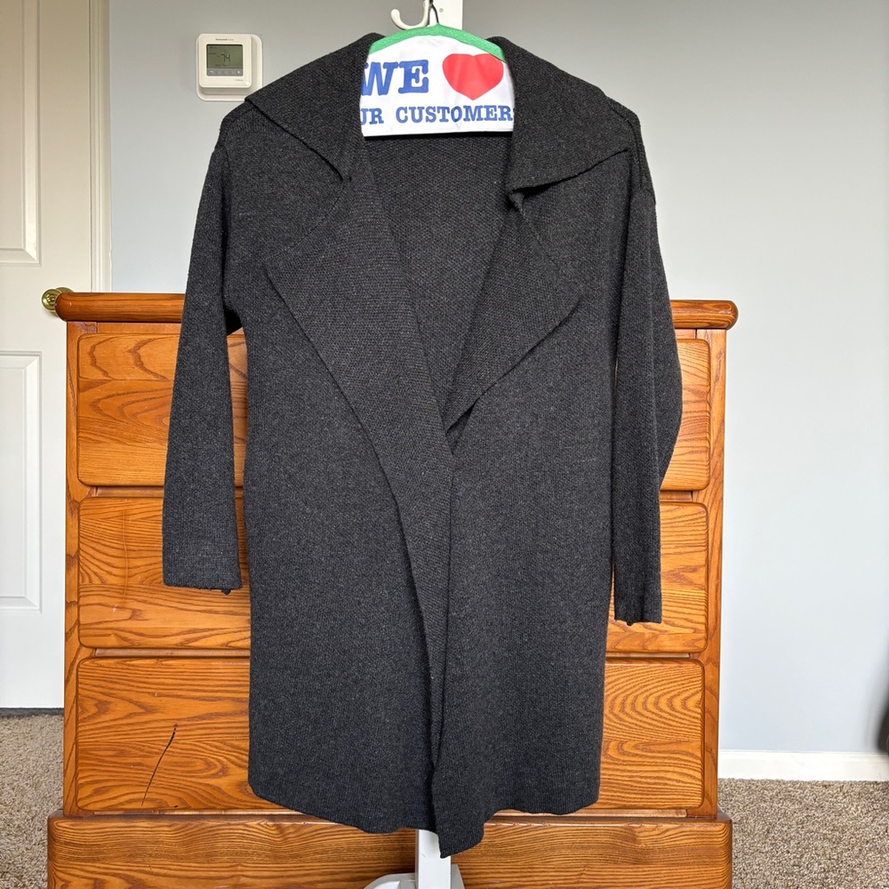 Cozy Charcoal Size S/M Cardigan